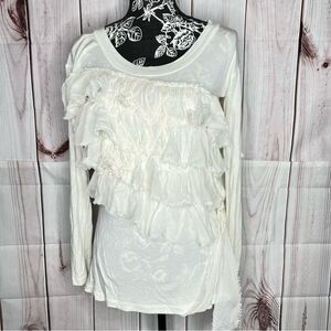 Missoni ruffle top.